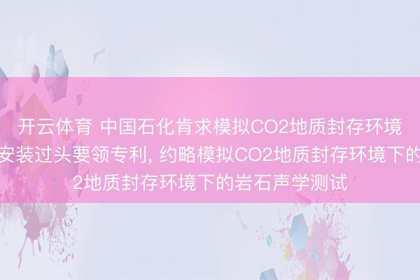 开云体育 中国石化肯求模拟CO2地质封存环境岩石声学测试安装过头要领专利， 约略模拟CO2地质封存环境下的岩石声学测试