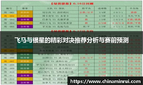 飞马与银星的精彩对决推荐分析与赛前预测